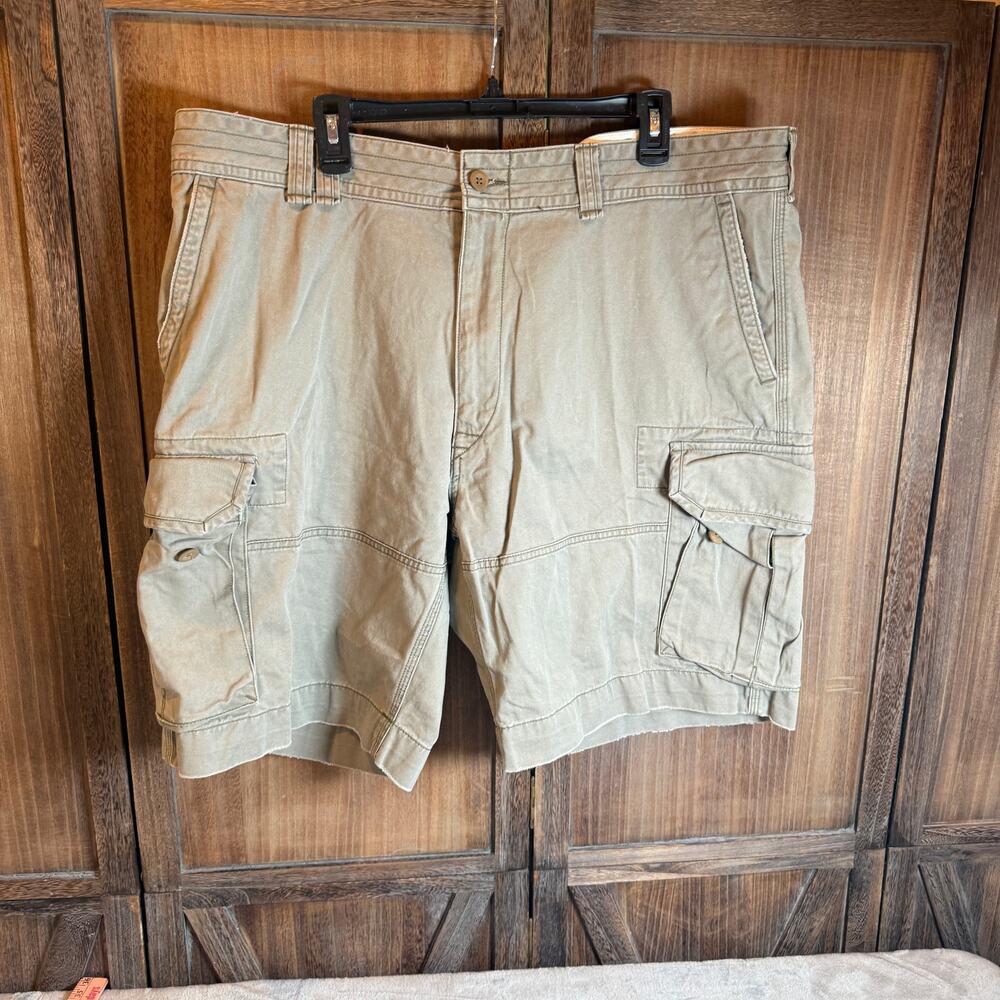 Polo Ralph Lauren Classic Cargo Shorts Khaki Tan 42 Cotton Military Utility
